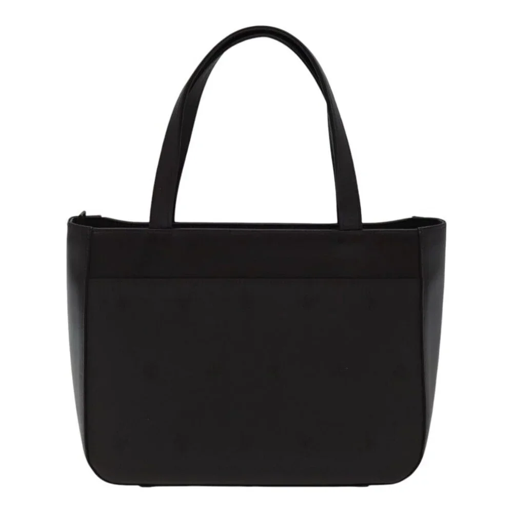 BURBERRY Hand Bag Nylon Leather Brown Silver - Picture 4 of 15